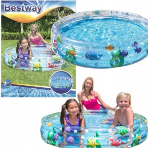 Basen Dmuchany Kolorowy 152x30 Łatka Bestway 51004