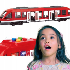 Mega Interaktywny Pociąg Kolejka Led Muzyka Jeżdzi