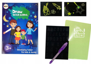 Tablet Magiczny Do Rysowania Światłem Litery Liczb
