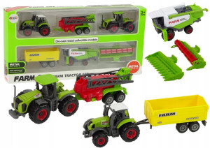 Zestaw Maszyn Rolniczych Traktor Ciągnik Kombajn