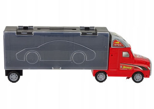 Zestaw Auto Tir Laweta Transporter Resoraki Walizk