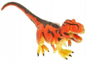 Figurka Dinozaur Kolorowe Różne Wzory Gumowy Duży