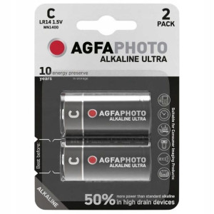 2x Bateria Agfaphoto Ultra C Lr14 R14 Alkaliczna