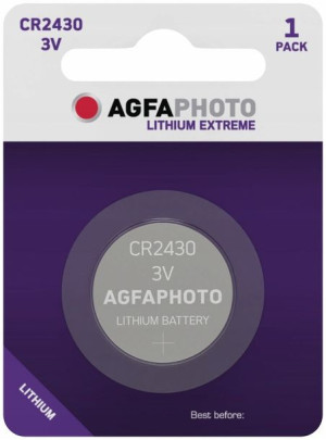 1x Bateria Guzikowa Agfaphoto Cr2430 3v Litowa