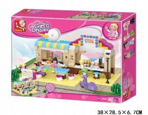 Klocki Sluban Girls Dream Bar Z Rożnem 257 El