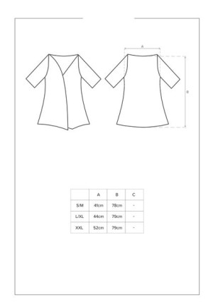 810-PEI-1 szlafrok czarny L/XL
