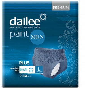 Majtki Chłonne Nietrzymanie Moczu Daile Plus Men L