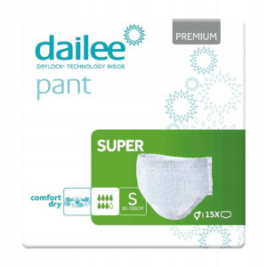 Majtki Chłonne Nietrzymanie Moczu Dailee Super S