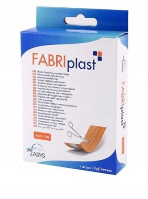 Plaster tkaninowy z opatrunkiem 8 cm x 100cm FABRI