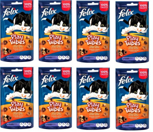 Sucha karma dla kota FELIX Play Tubes kurczak i wątróbka 8x50 g