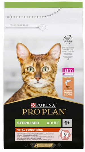 Sucha karma dla kota Pro Plan Adult Sterilised Łosoś 1.5 kg