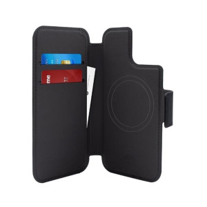 PURO Folio MagSafe Case - Etui iPhone 14 / 13 / 12 Pro / 12 (czarny)