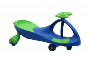 Jeździk Grawitacyjny Swing Car model 8097 Kauczukowe Koła LED nieb-ziel