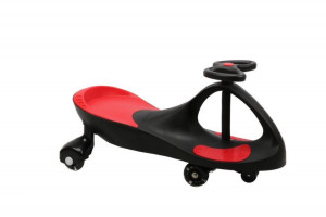 Jeździk Grawitacyjny Swing Car model 8097 Kauczukowe Koła LED czarny-czerw