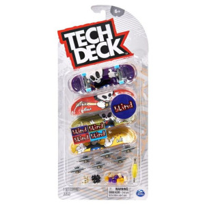 TECH DECK Deskorolka FINGERBOARD na palec Zestaw 4pak SPIN MASTER