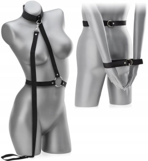 Szelki Ze Smyczą Obroża Uprząż Do Krępowania Bdsm