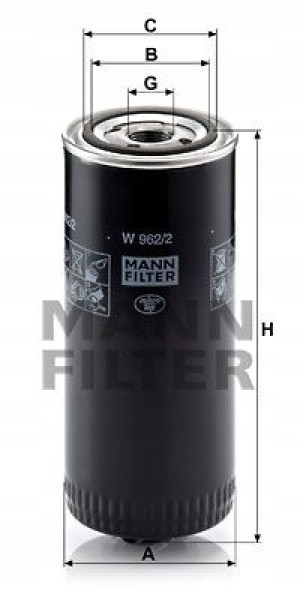 W 962/2 MANN-FILTER Filtr oleju
