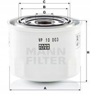 WP 10 003 MANN-FILTER Filtr oleju