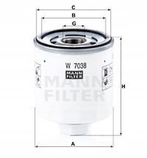 W 7038 MANN-FILTER Filtr oleju