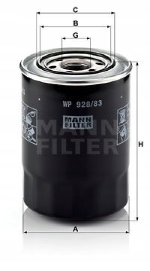 WP 928/83 MANN-FILTER Filtr oleju
