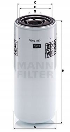 WD 13 145/3 MANN-FILTER Filtr oleju