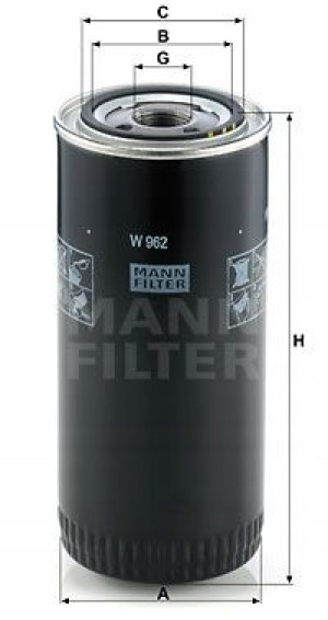 W 962 MANN-FILTER Filtr oleju