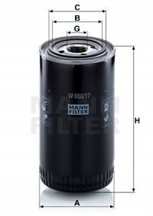 W 950/17 MANN-FILTER Filtr oleju