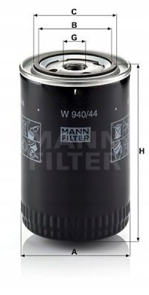W 940/44 MANN-FILTER Filtr oleju