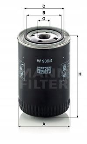W 936/4 MANN-FILTER Filtr oleju