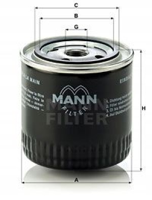 W 920/17 MANN-FILTER Filtr oleju