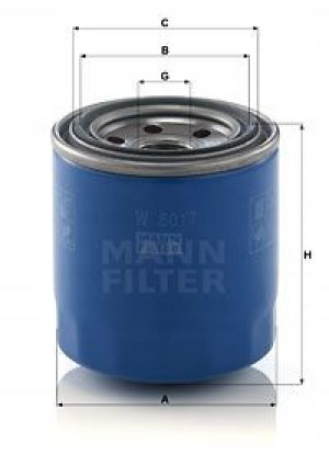 W 8017 MANN-FILTER Filtr oleju