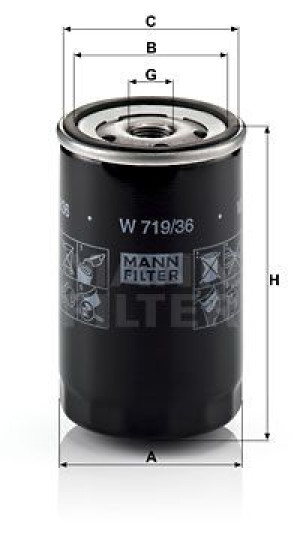 W 719/36 MANN-FILTER Filtr oleju
