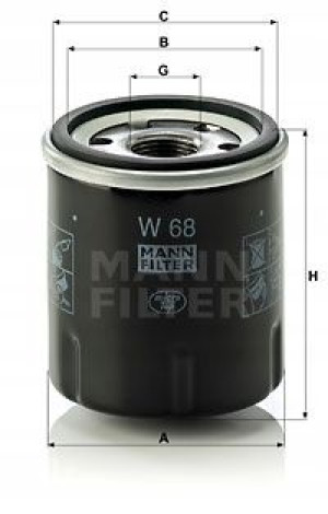 W 68 MANN-FILTER Filtr oleju
