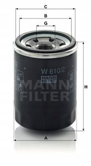 W 610/2 MANN-FILTER Filtr oleju