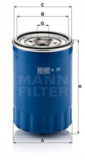 W 1035 MANN-FILTER Filtr oleju