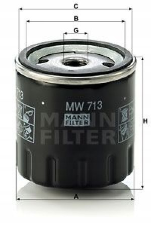 MW 713 MANN-FILTER Filtr oleju
