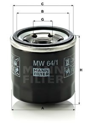 MW 64/1 MANN-FILTER Filtr oleju