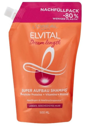 (DE) Elvital, Dream Length, Uzupełnienie szamponu, 500ml (PRODUKT Z NIEMIEC