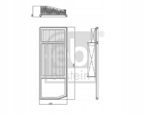 101663 FEBI BILSTEIN Filtr powietrza