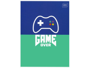 INTERDRUK Zeszyt A5 GŁADKI Czysty 16 K GAME OVER