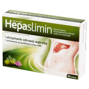 Hepaslimin zdrowa wątroba i prawidłowa waga 30 tabl.