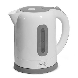 Adler Kettles Ad 1234 Standard Kettle, Plastic, White, 2200 W, 1.7 L,