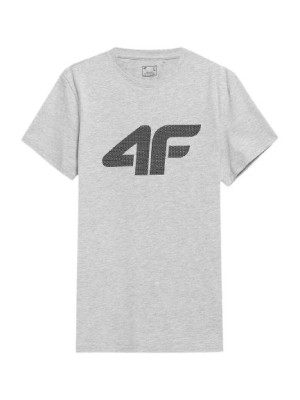 T-Shirt męski 4F 4FSS23 TTSHM537 jasny szary