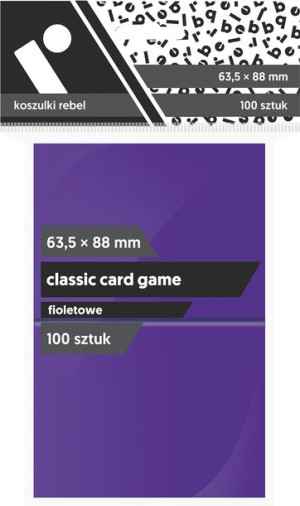 REBEL Koszulki CCG 63,5x88 mm fioletowe 100 sztuk