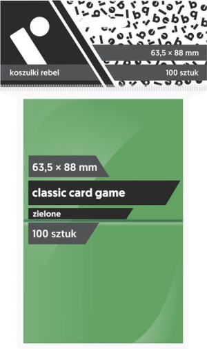 REBEL Koszulki CCG 63,5x88 mm zielone 100 sztuk