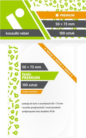 REBEL Koszulki Fenix Premium 50x73 mm 100 sztuk
