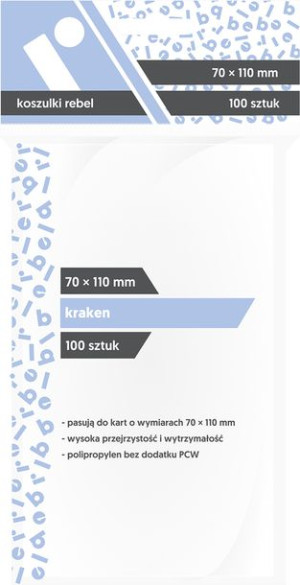 REBEL Koszulki Kraken 70x110 mm 100 sztuk