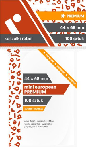 REBEL Koszulki Mini European Premium 44x68 mm 100 sztuk