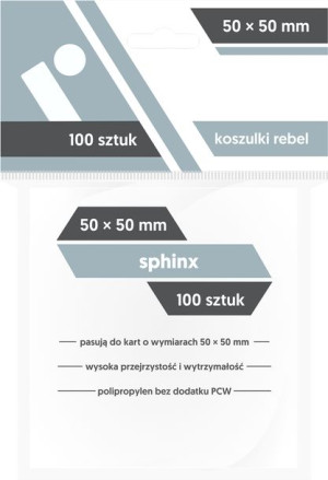 REBEL Koszulki Sphinx 50x50 mm 100 sztuk