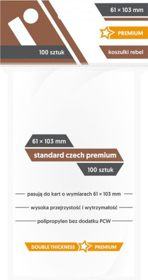 REBEL Koszulki Standard Czech Premium 61x103 mm 100 sztuk